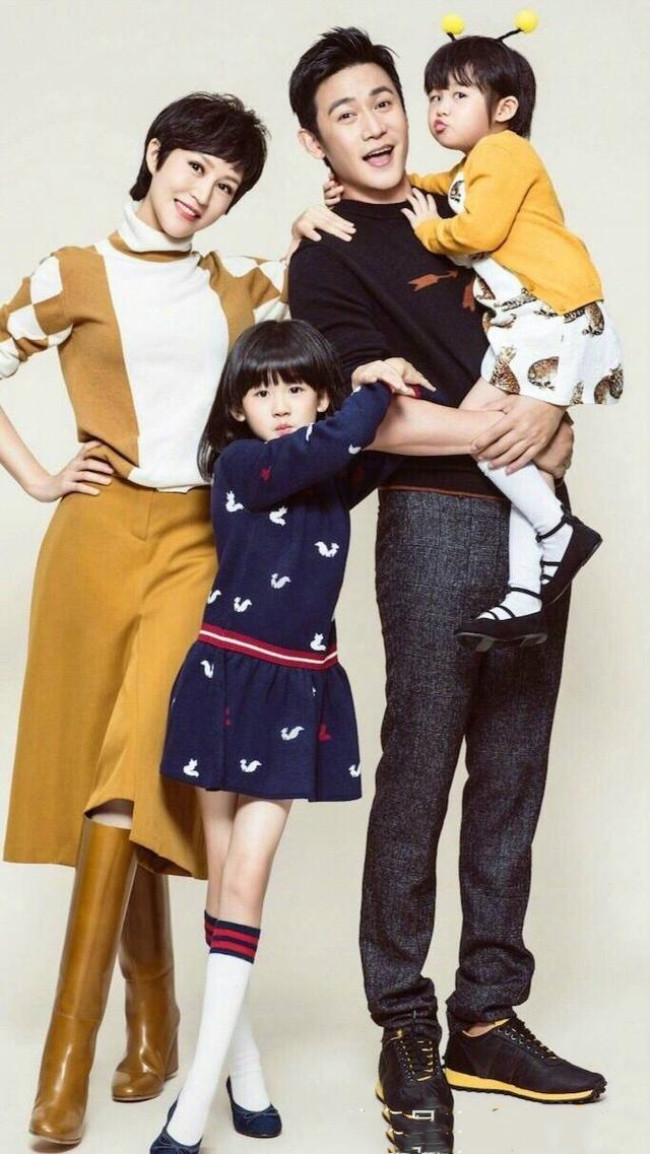 "共用一张脸"的明星家庭,陆毅一家大长腿,最后一家全是大眼睛