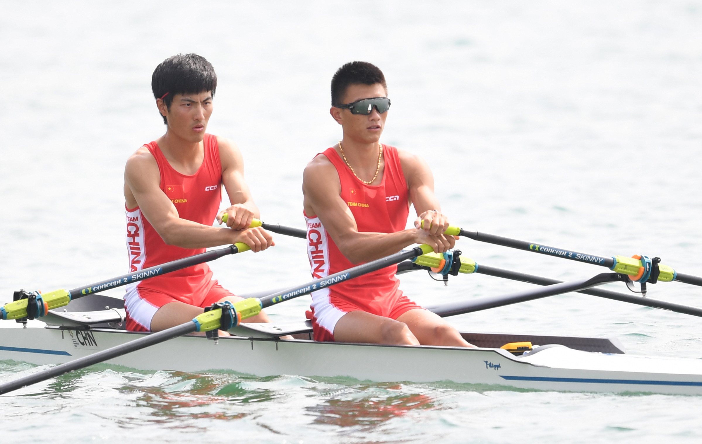 赛艇——中国选手张志远,陈森森获得男子双人双桨亚军(7)