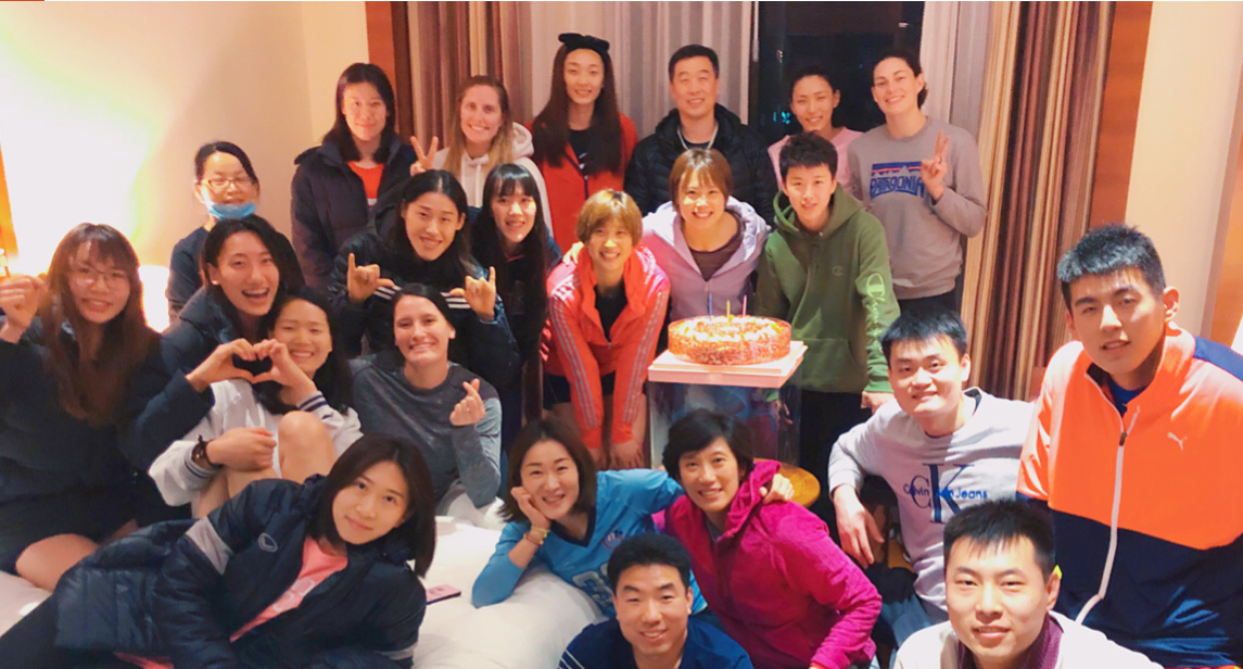 曾春蕾迎29岁生日!晒与龚翔宇李盈莹合影:打球一天比一天开心