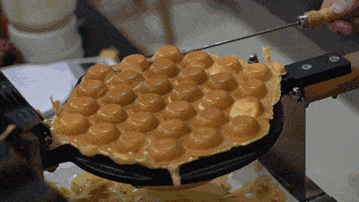 平底锅做的"鸡蛋仔",味道相似度高达99%!