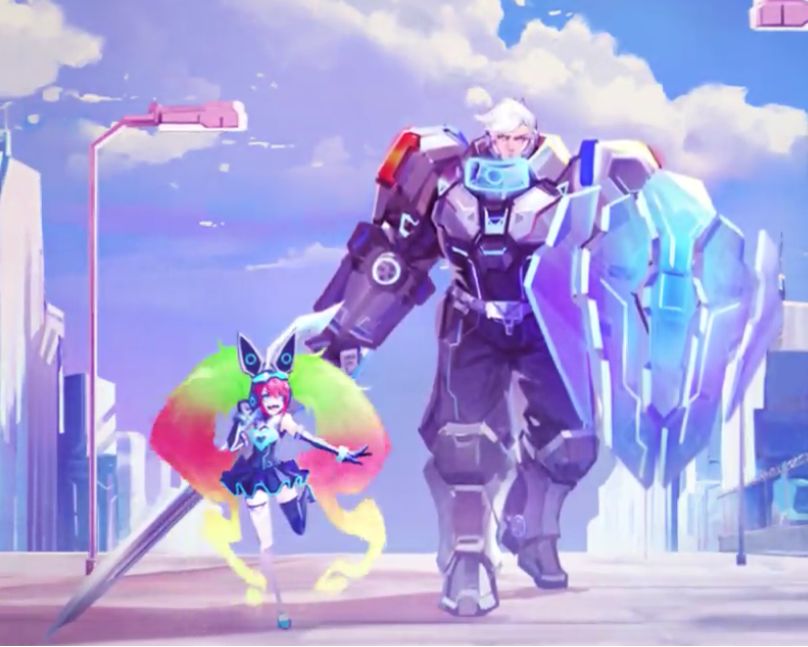 亚瑟安琪拉cp皮肤特效爆出,五彩炫光下周登陆!