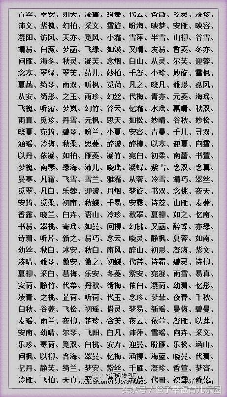 2018好聽又有內涵的名字,再也不用為寶寶取名發愁,父母收藏備用