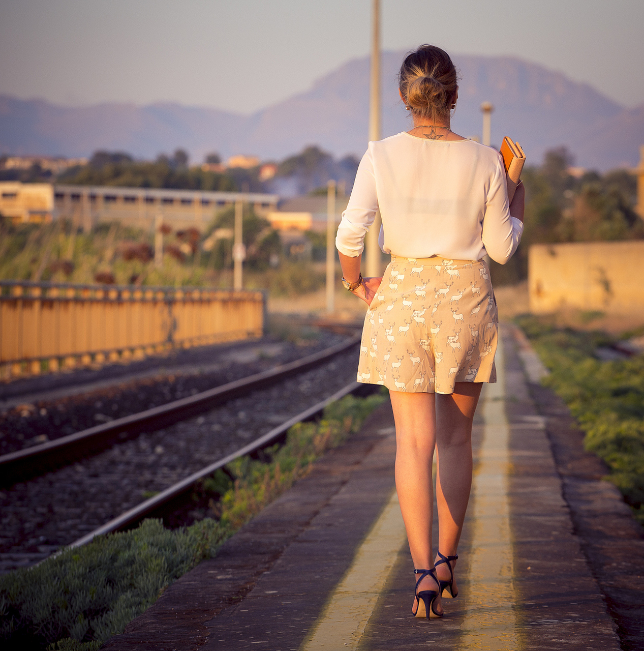 我只能听到自己的心跳,像一辆动车,在相思的铁轨上奔驰