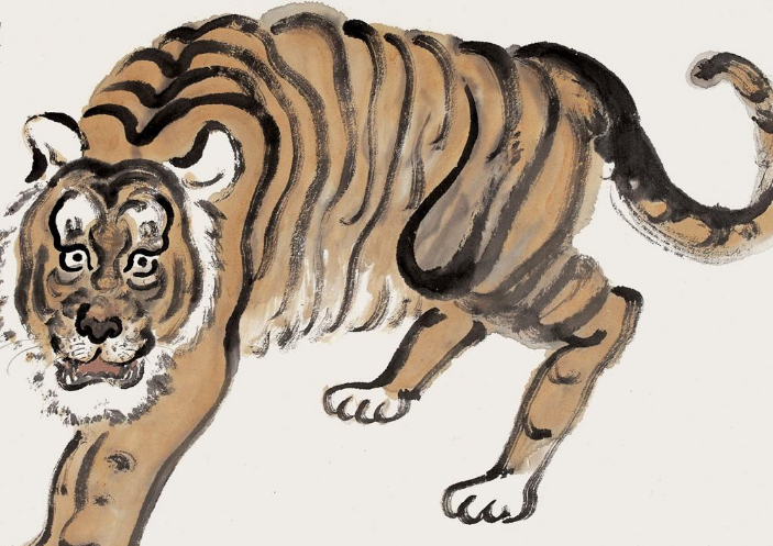 为什么齐白石画的老虎都没有脸?放大后才知晓其中奥秘!