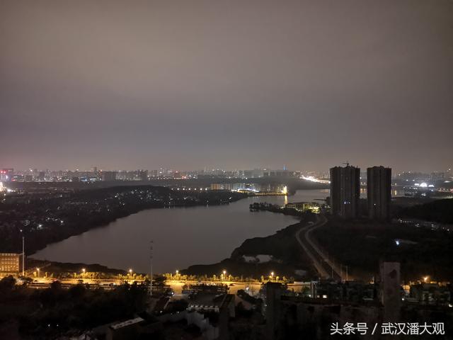 美丽盘龙城 大美汤仁海 从巢上城看盘龙城夜景