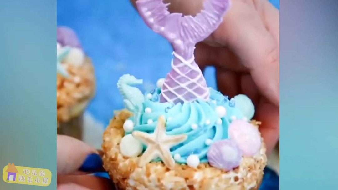 超赞的纸杯蛋糕,美人鱼蛋糕,派对蛋糕创意,你学会了吗?