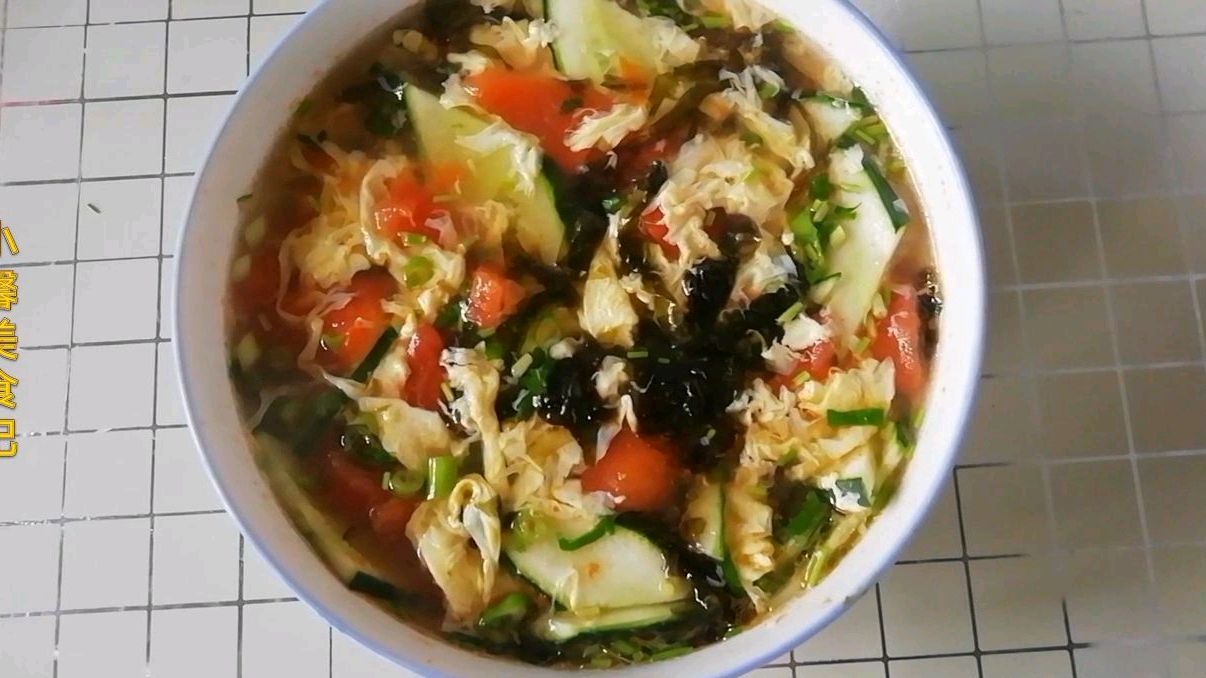 紫菜蛋花汤的家常做法,无油清淡,特别适合减肥期间喝