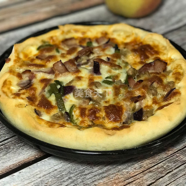 芝心牛肉披萨,芝士好吃又能拉丝,性价比远超必胜客