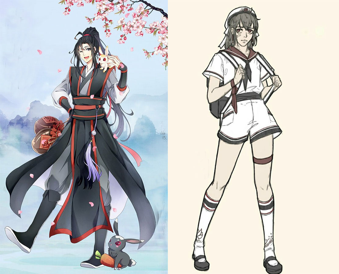 魔道祖师现代校服图片