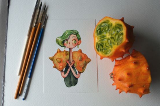 万物皆可拟人化,英国插画师绘制蔬菜水果拟人图,可爱度大增!