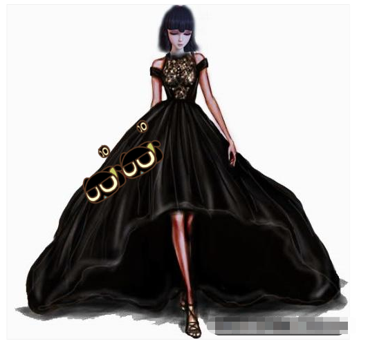 精灵梦叶罗丽:公主们穿上黑裙子,王默变身女神,你最喜欢哪个?