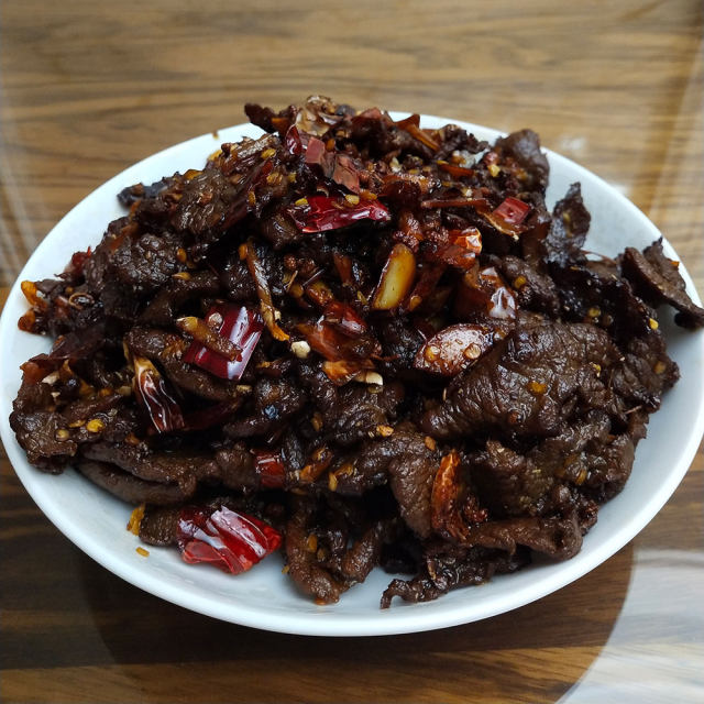 椒麻牛肉,麻辣鲜香,吃起来太过瘾