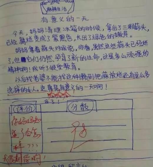 小学生的奇葩日记,老师看了哭笑不得,爸妈看了拿着扫帚猛打