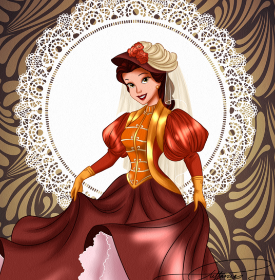 当迪士尼公主穿上古典服装,白雪公主很可爱,第一位最妩媚