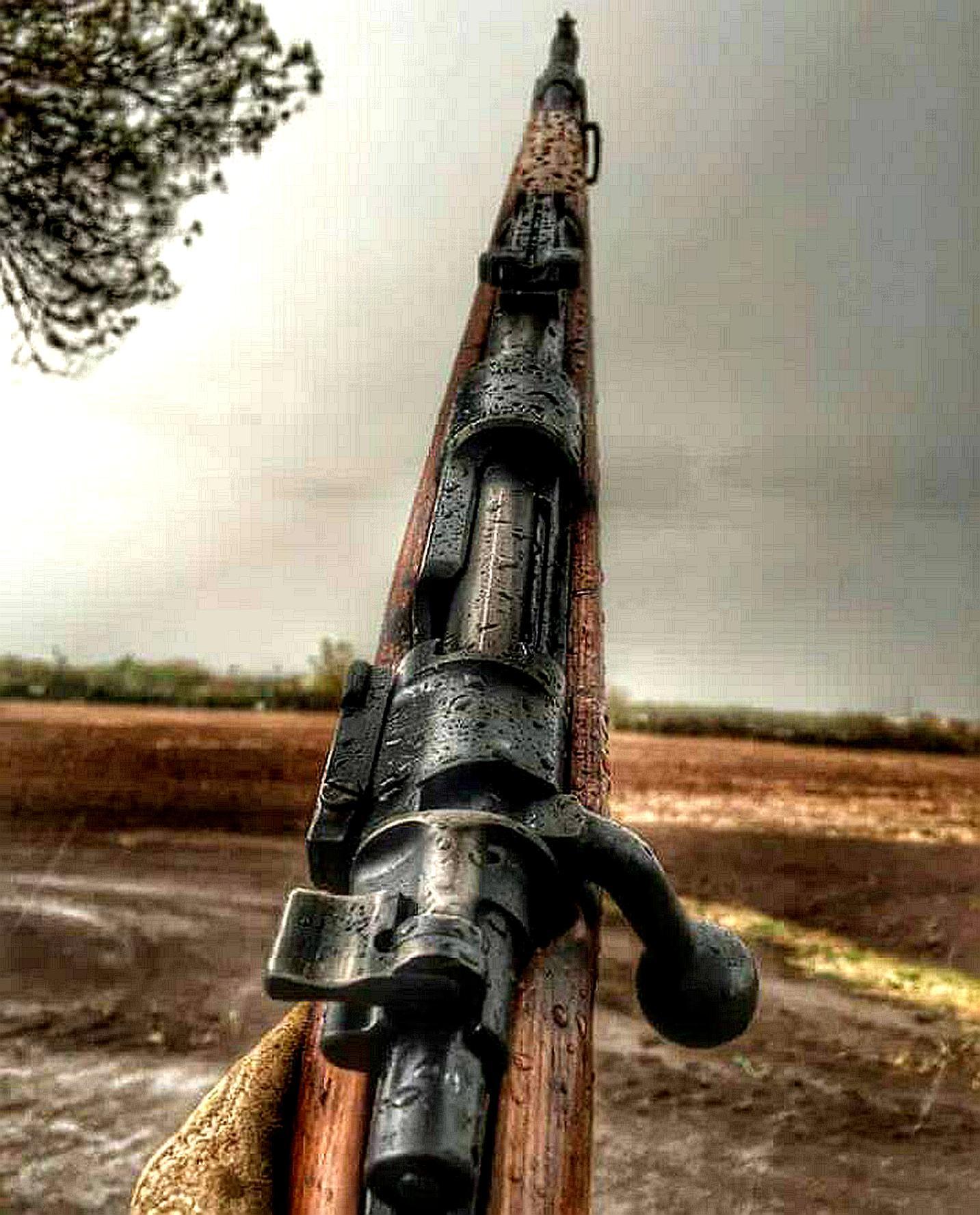 kar98k步枪,由gew 98毛瑟步枪改进而来,kar 98k步枪是第二次世界大战