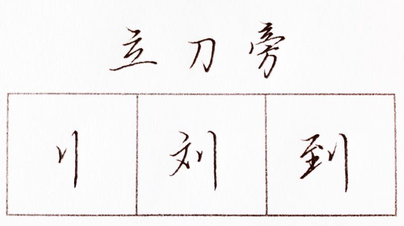 苦练写字多年,你写好立刀旁了吗?(行书技法66),文化历史,文化艺术,好看视频