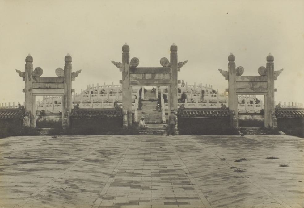 老照片:1901的北京天坛,日坛,先农坛