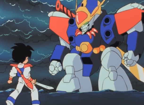 谁知道这部童年经典机甲动画?绝招叫登龙剑,人还在神龙上战斗!