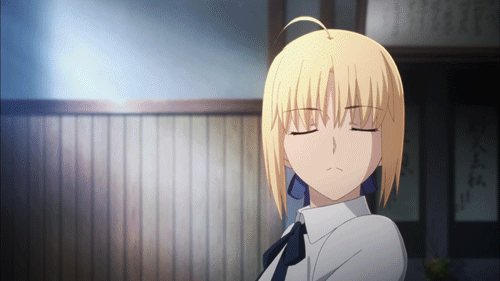 动漫中的吃货妹子,saber:我这才不是吃饭,这是"补充魔力"!