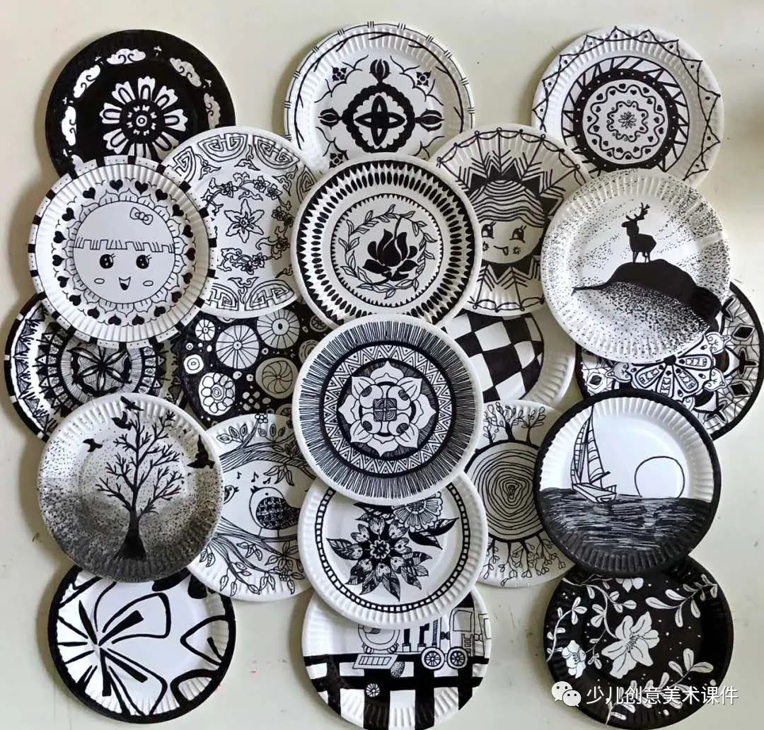 素材|创意纸盘画,幼儿园手工diy作业,记得收藏哦