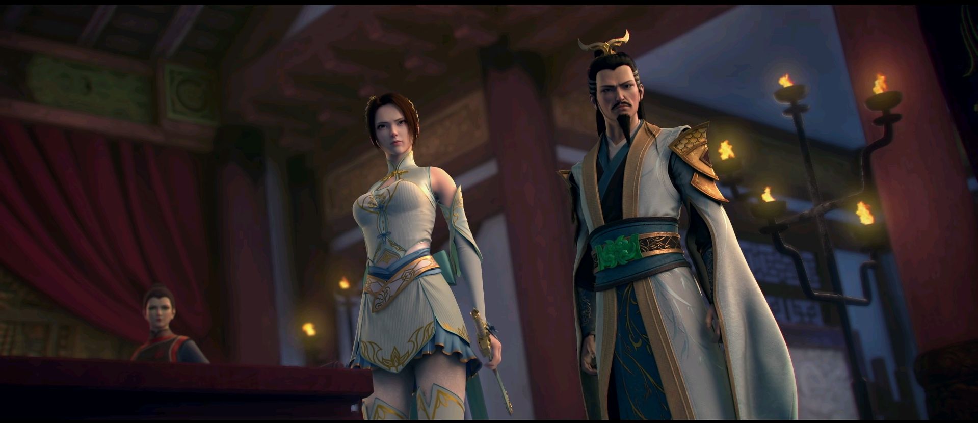 斗破苍穹动画版:纳兰嫣然遇到萧炎,提出云韵当靠山就失策了