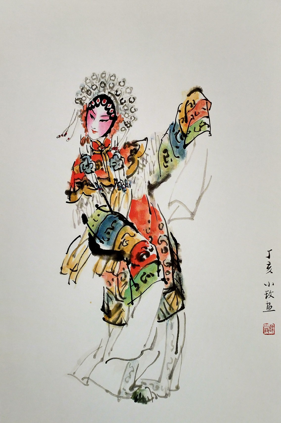 《贵妃醉酒》,68cm*53cm