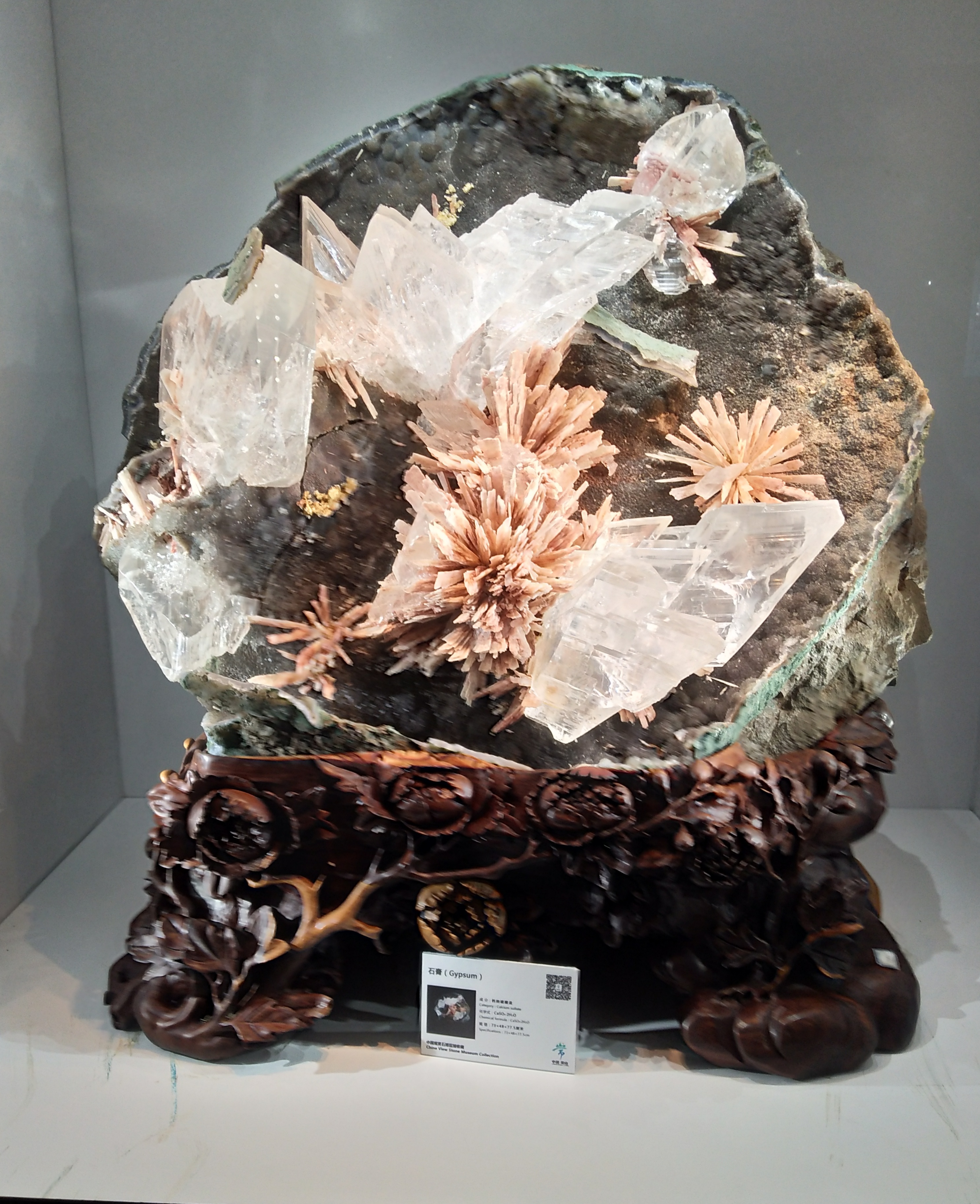 中国观赏石博览园里的矿石