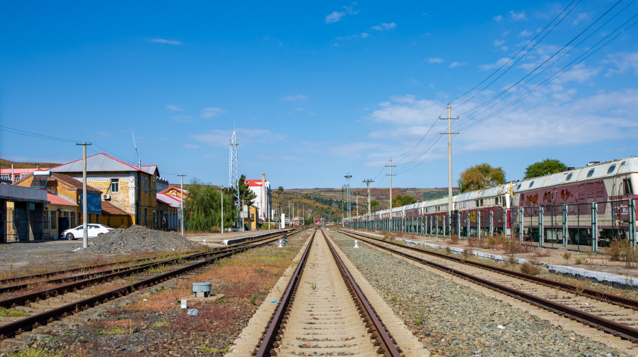 黑龙江省穆棱市主要的火车站——穆棱站