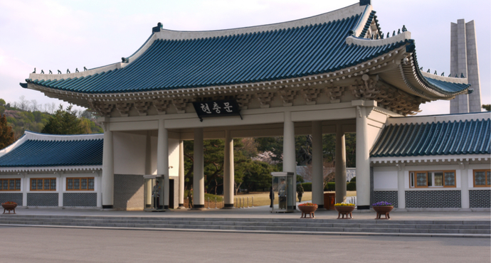 风景很美的国立显忠院,花园漂亮的景福宫.