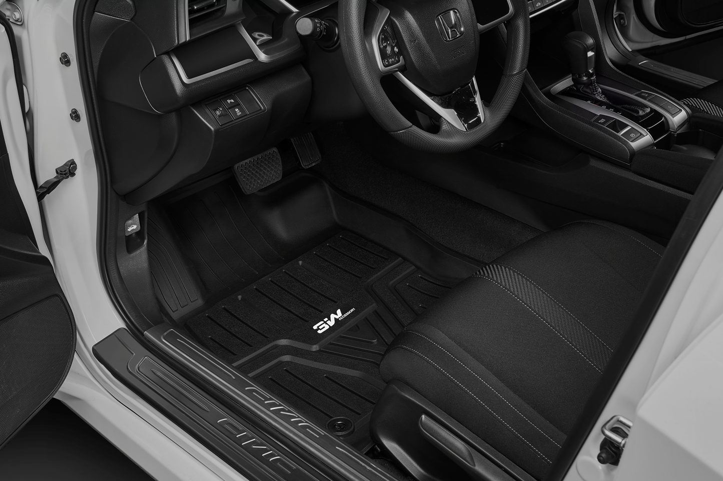 改装爱好者必备,本田思域专用轻量化汽车脚垫!