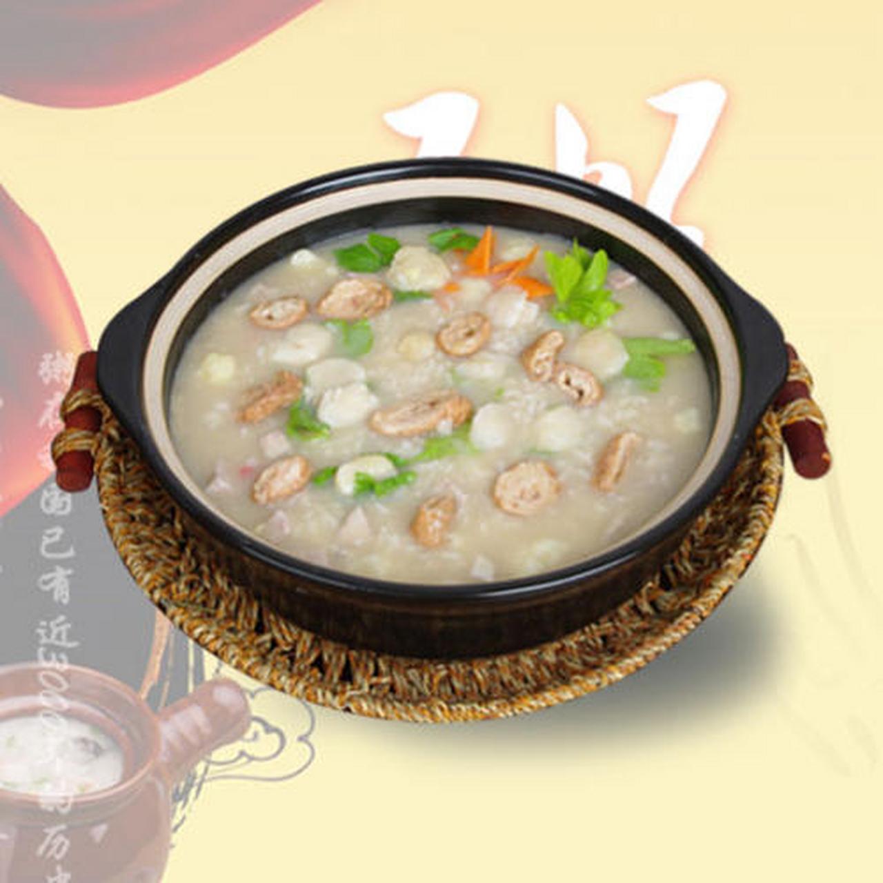 百合鲜贝粥是一道经典的汉族药膳.