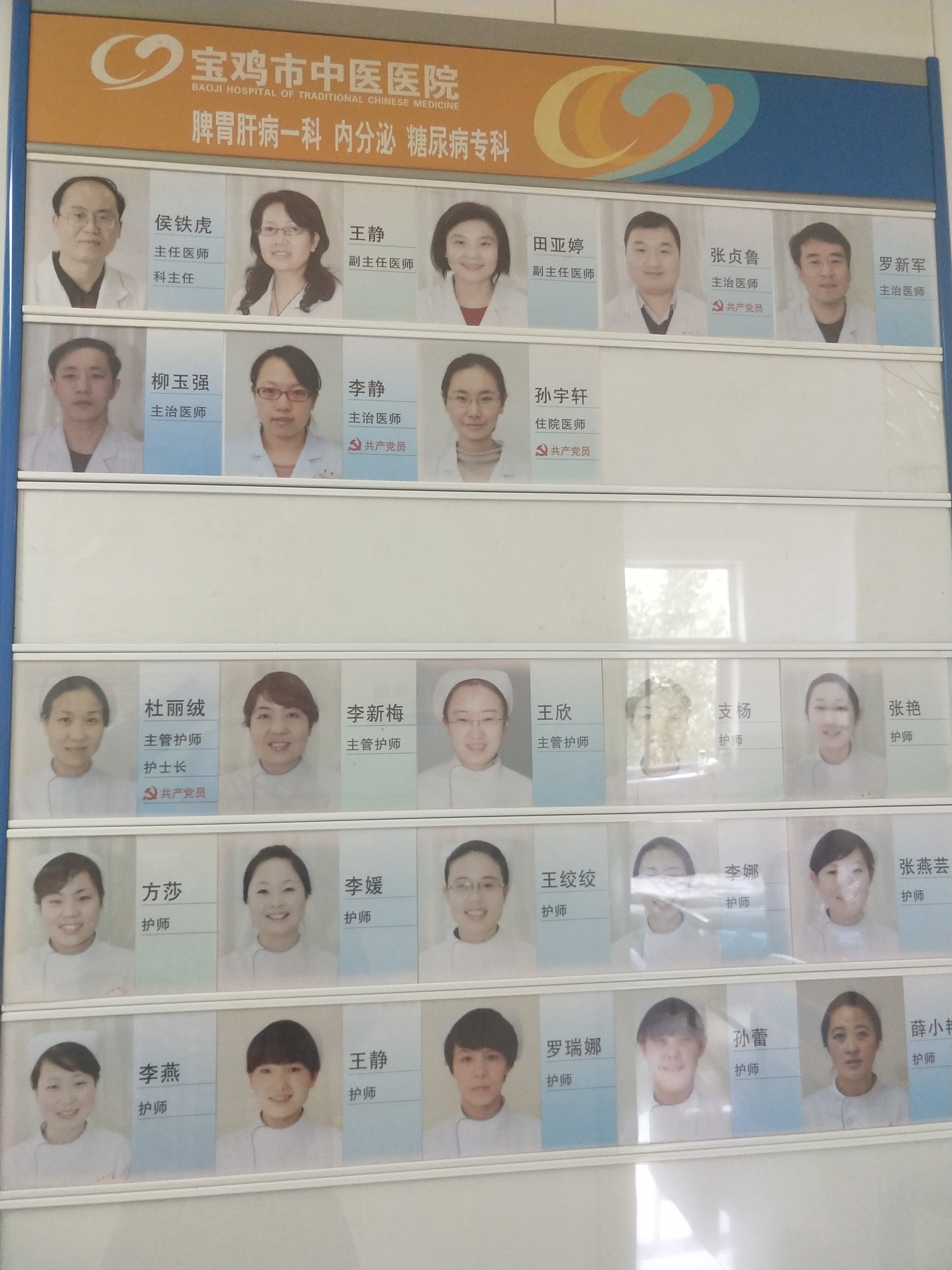 医者仁心 默默奉献:宝鸡市中医医院脾胃肝病一科《糖尿病专科》