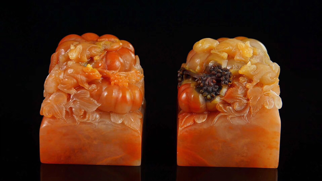 一组精美的老挝石