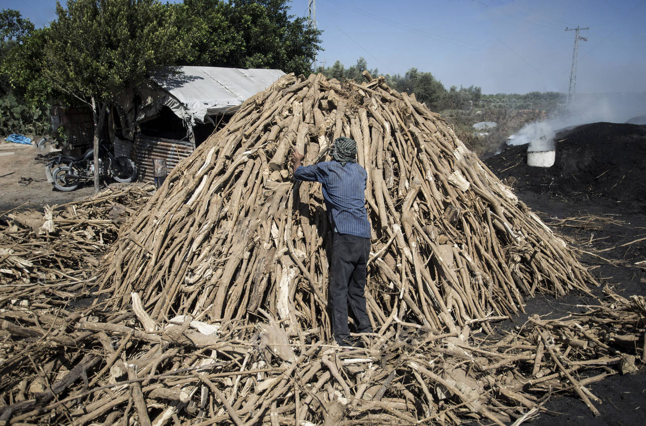 木炭如何烧制?老外烧制全过程,一车木头才做这点木炭