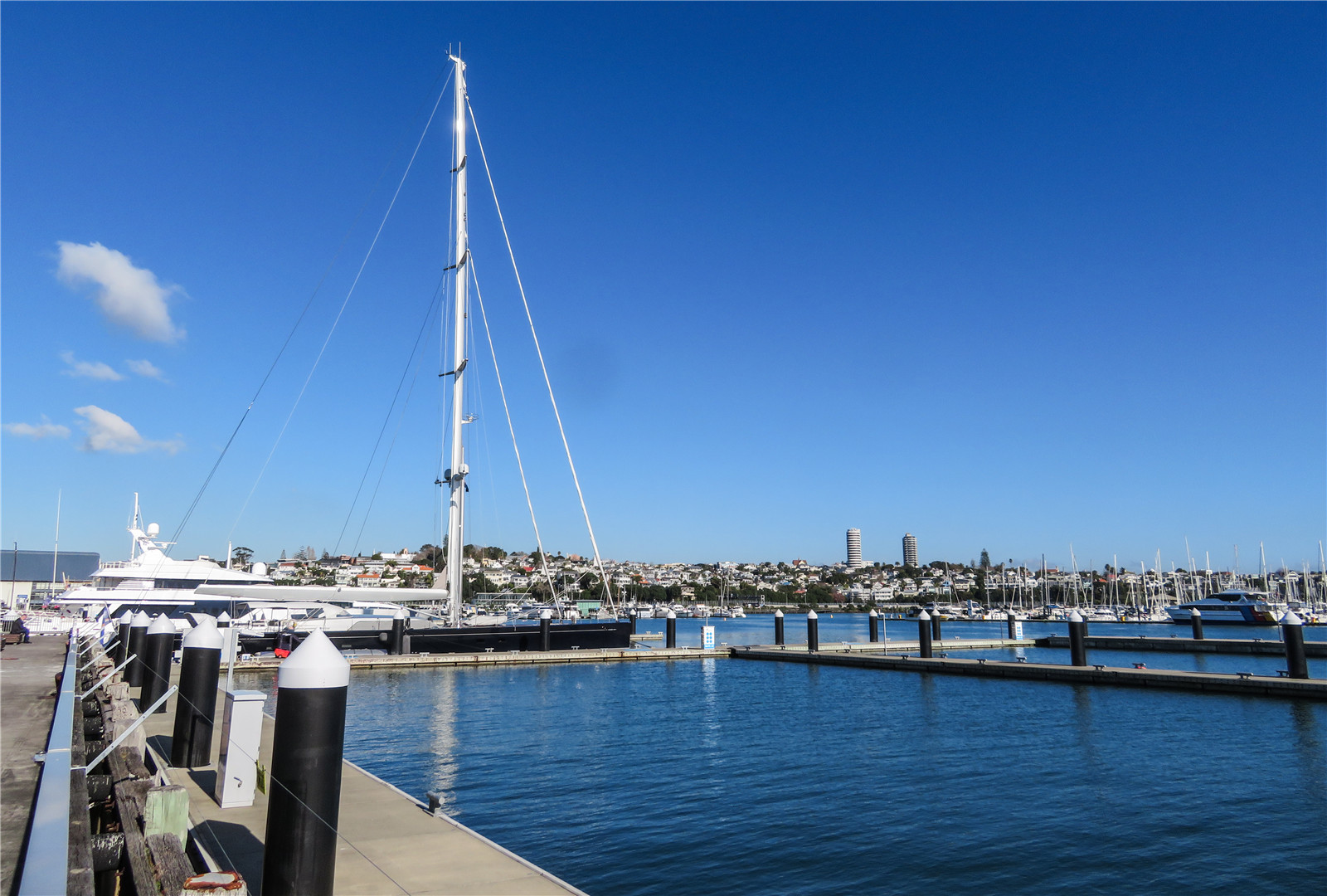 风光摄影:奥克兰港码头风光