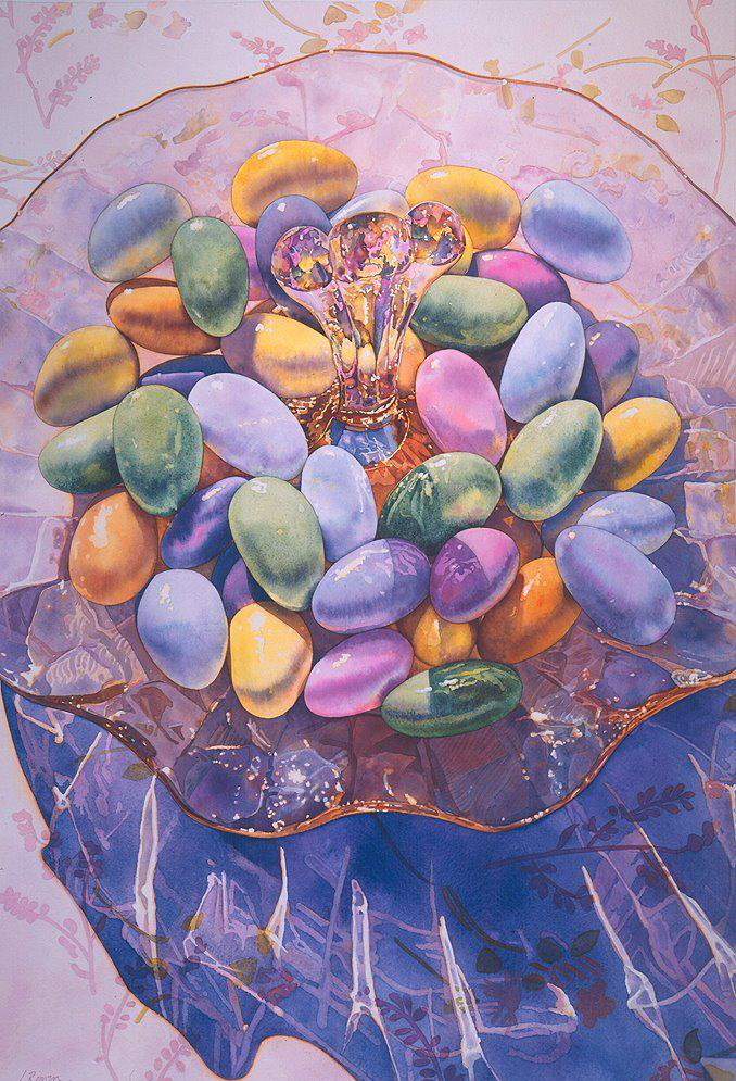 水彩笔下的玻璃能有多梦幻?看他是如何用水彩笔画画的