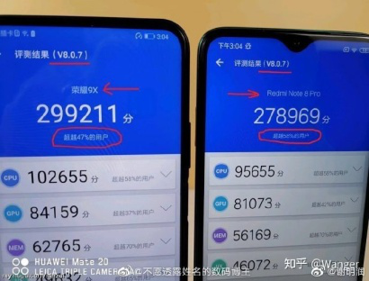 安兔兔详解为何redmi note 8 pro跑分超越用户数高于荣耀9x