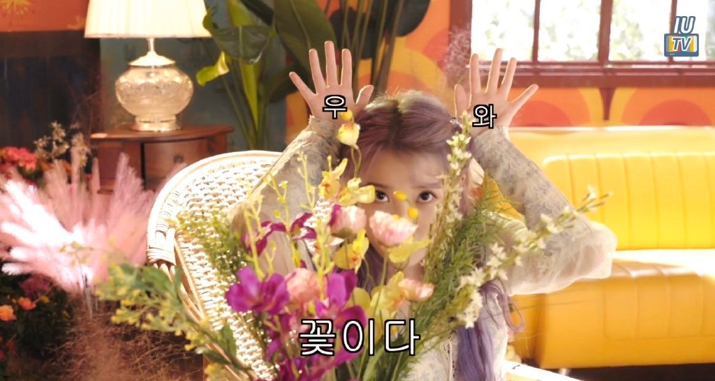 iu独特的"花的表现法"可可爱爱的花知恩