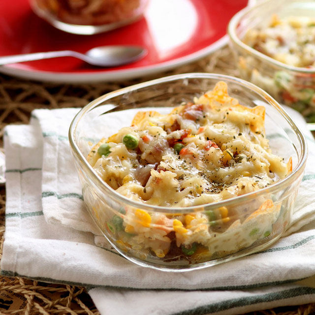 腊肠焗饭,简单易做,但营养足,口感好,一家老小都喜欢