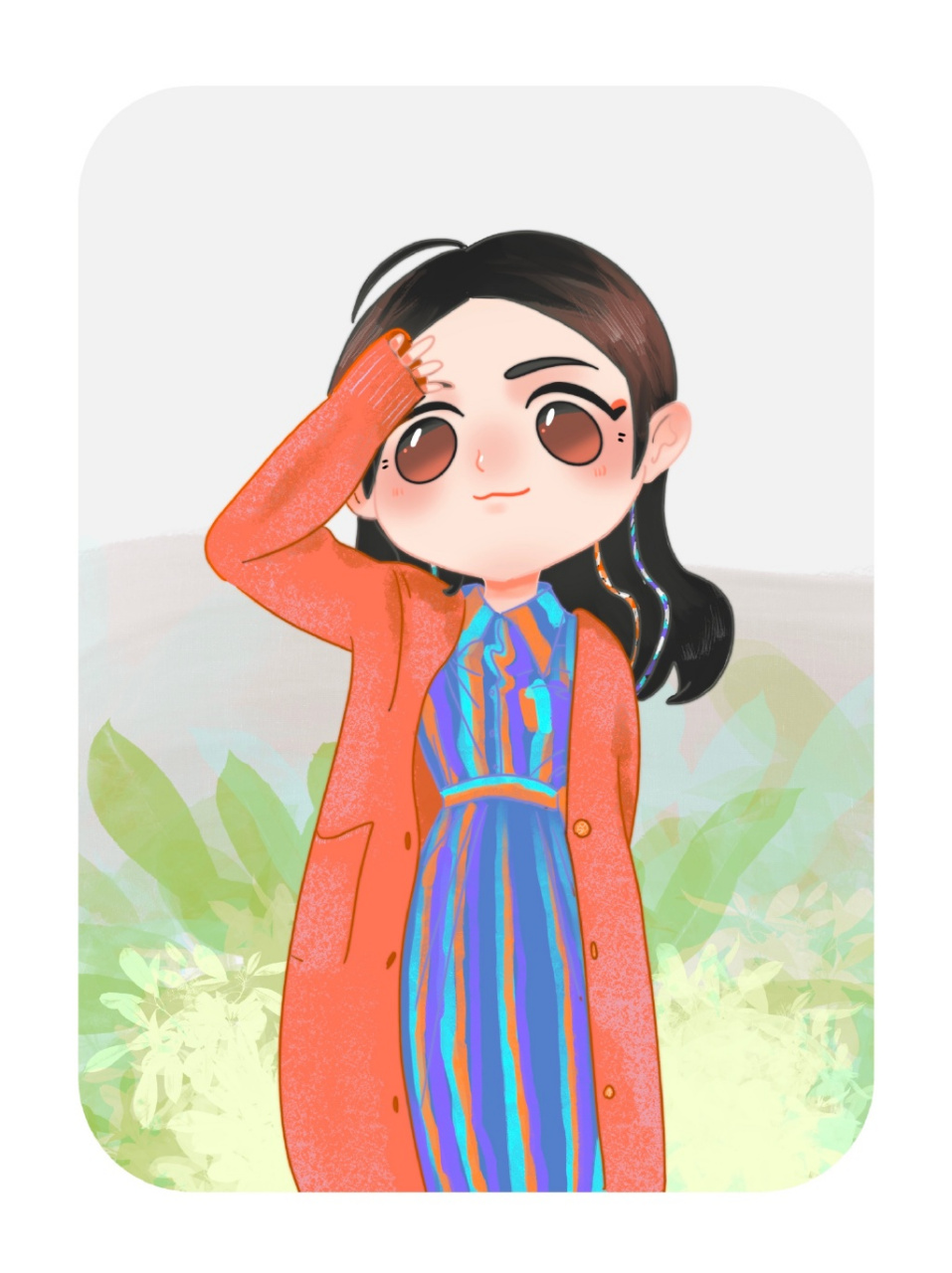 谢娜在《妻子的浪漫旅行3》中的造型,做成了卡通的人物形象,俏皮可爱