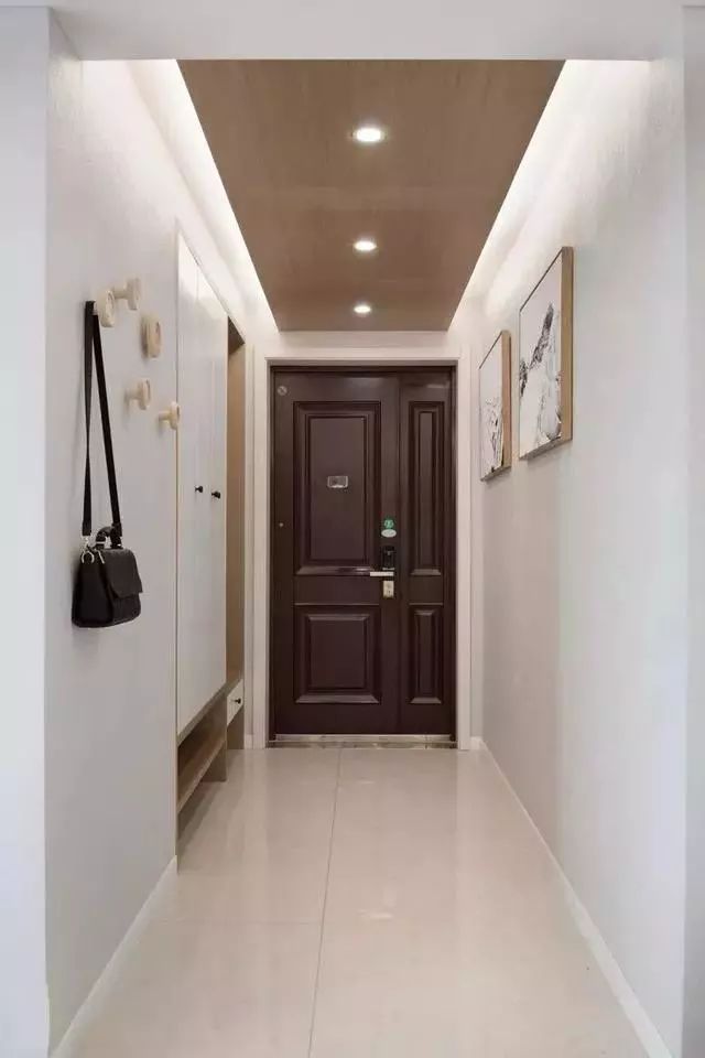 玄关吊顶这样一装,非常漂亮,立体时尚显大方!