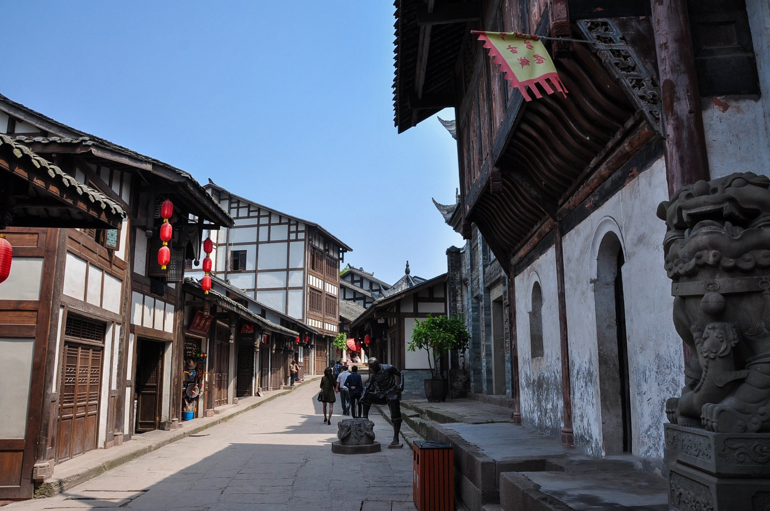 重庆铜梁安居古镇风景实拍