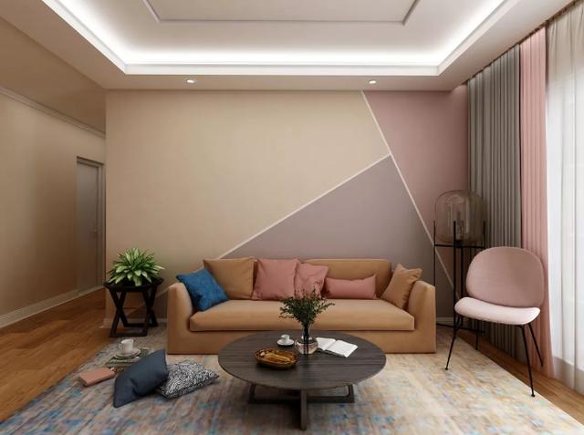 一面墙刷多种颜色,高颜值拼色技巧,告别"大白墙"拼惊艳的漂亮