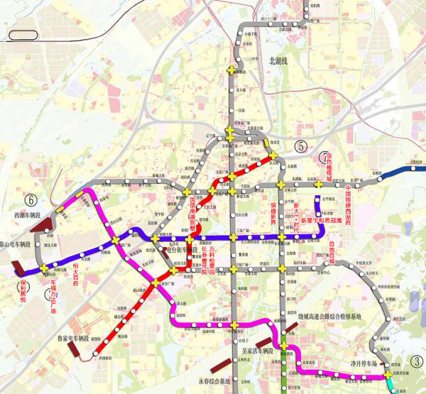 地铁7号线长春线路图图片