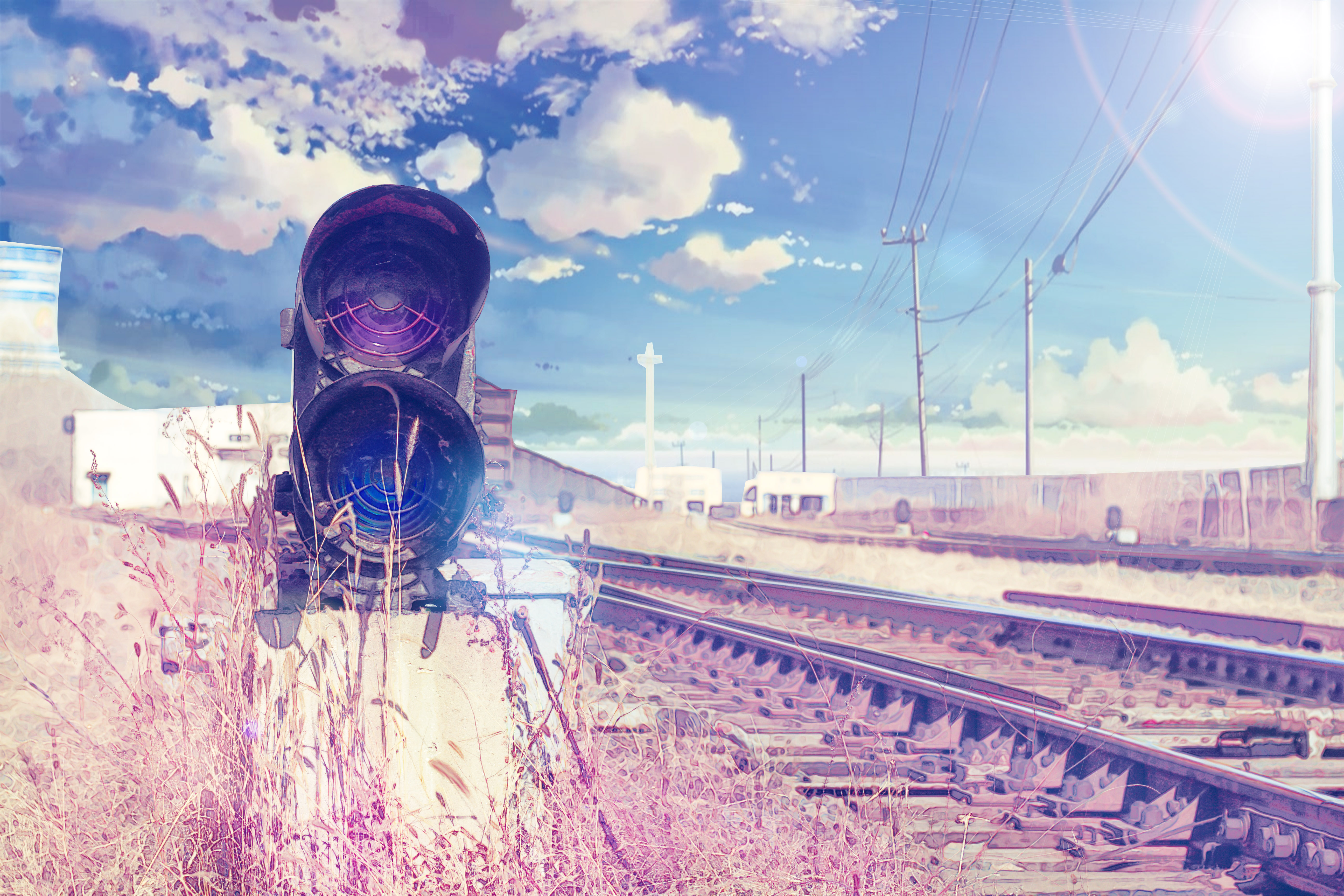 新海诚作品的画风也是感人的,看了第一遍会仍不住想要看第二遍.