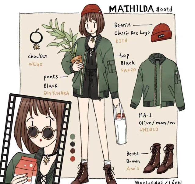 时尚小姐姐的最爱,动人的插画穿搭耐人寻味,供大家欣赏