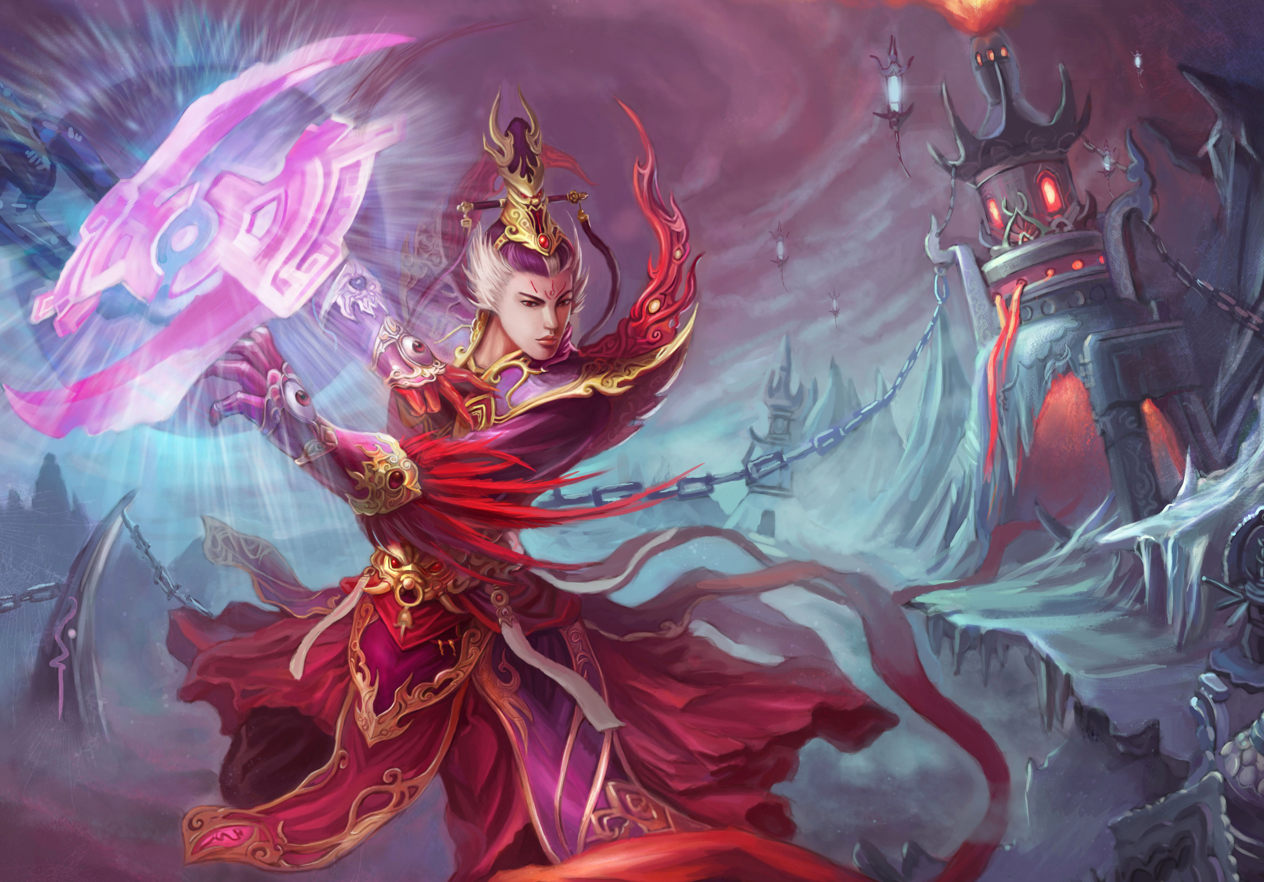 中国游戏宣传插画作品