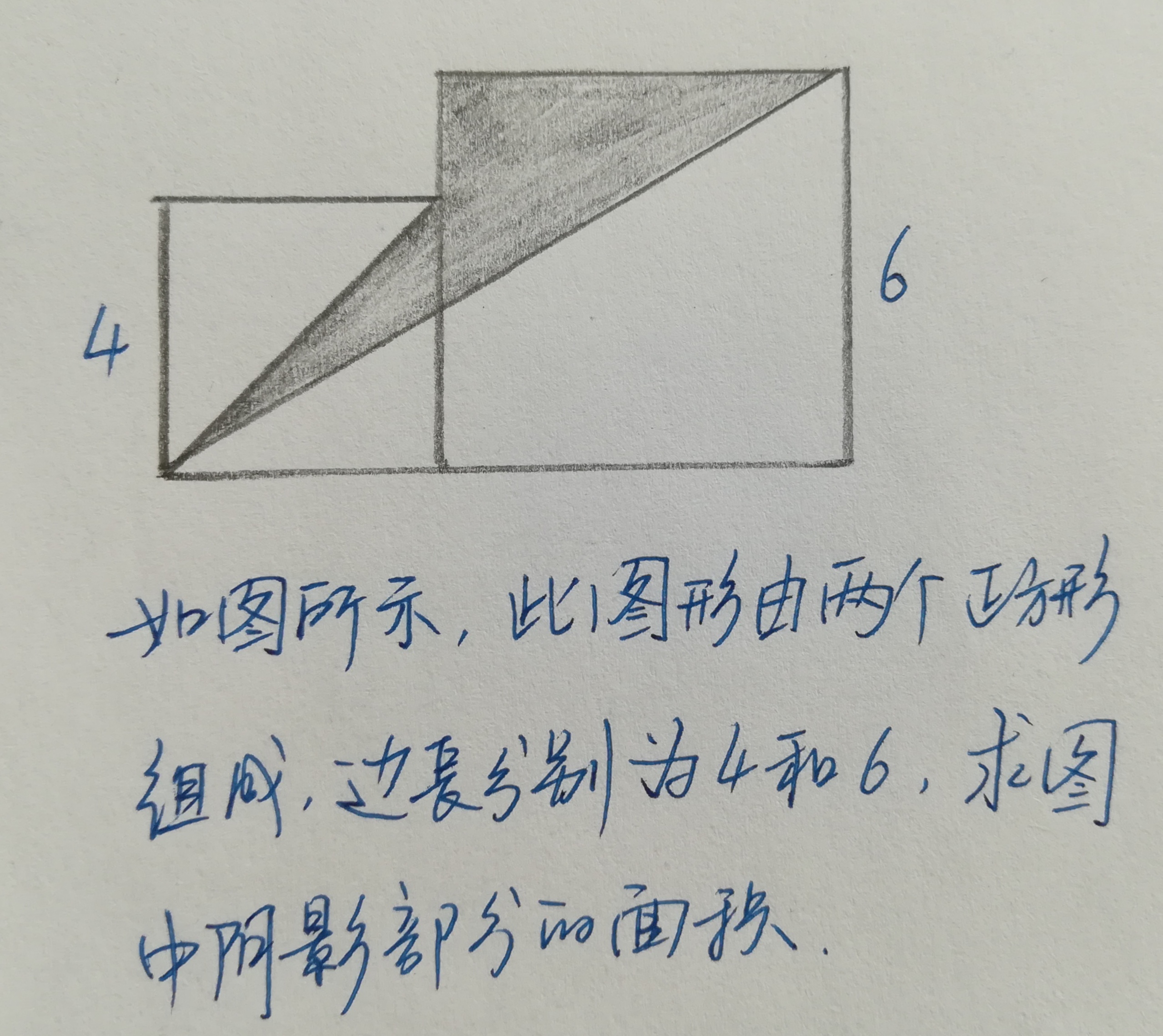 求正方形组合图形中的阴影部分面积