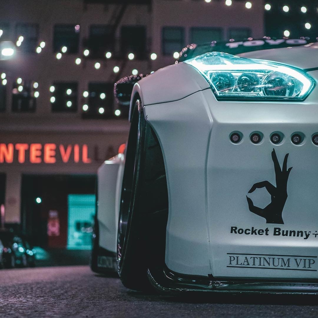 宽体加低趴的尼桑gtr,帅到骨子里了!