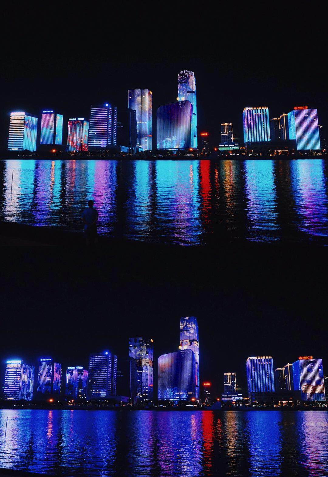 台江万达夜景图片